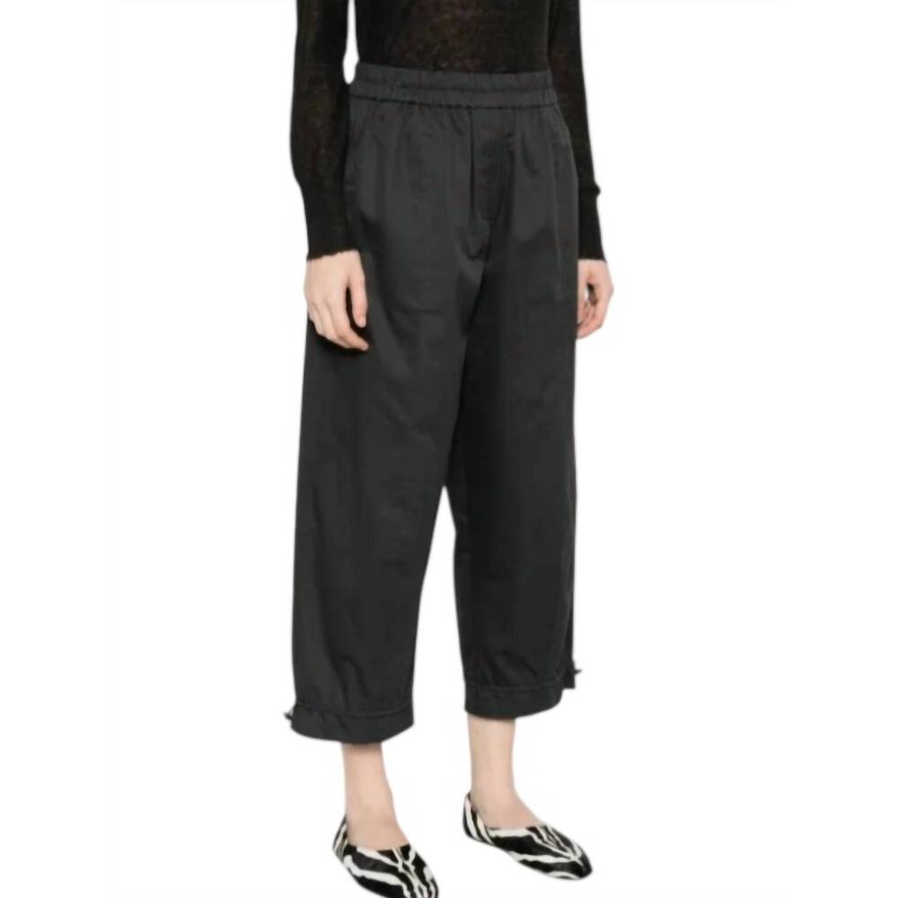 NEW PSOPHIA lightweight cropped trouser in black